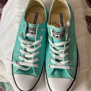 Blue Converse All Star sneakers
